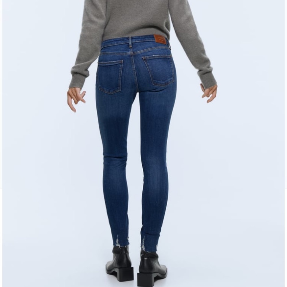 ❌SOLD❌NWT Zara The Skinny Jeans in Phoebe Blue - Picture 6 of 11